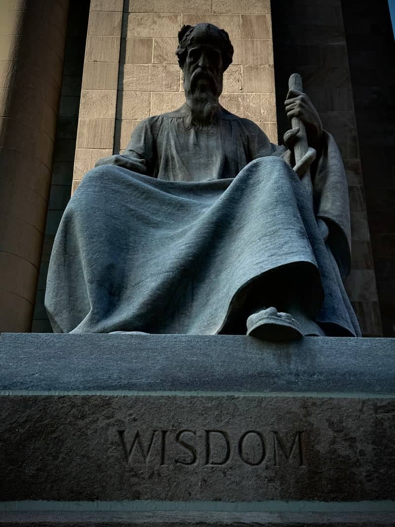 Shelby County Courthouse Wisdom Statue - Image 1