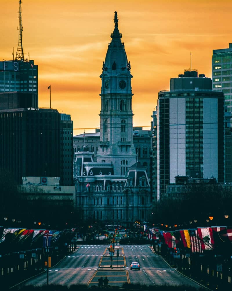 Philadelphia City Hall from Benjamin Franklin Parkway - Image 1