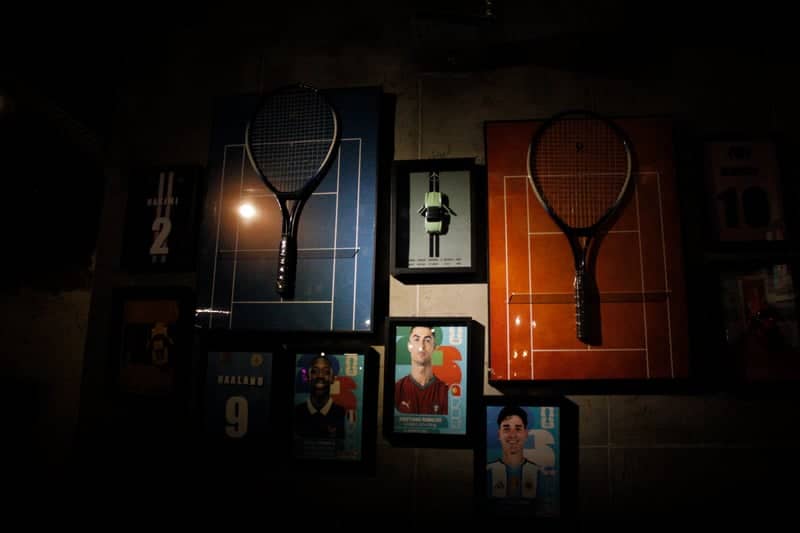 Sports Memorabilia Wall - Image 1
