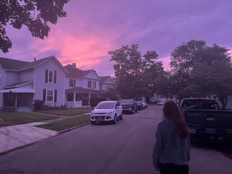 Hillside Drive Suburban Sunset - Image 1
