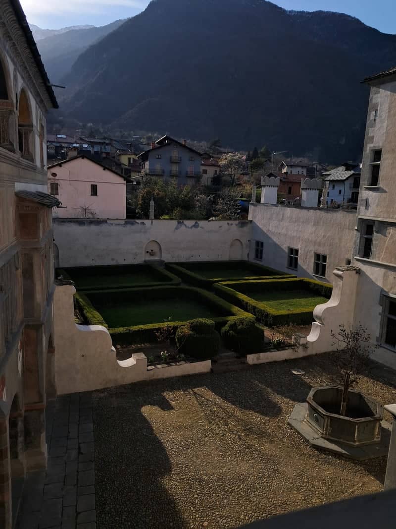 Issogne Castle Courtyard - Image 1
