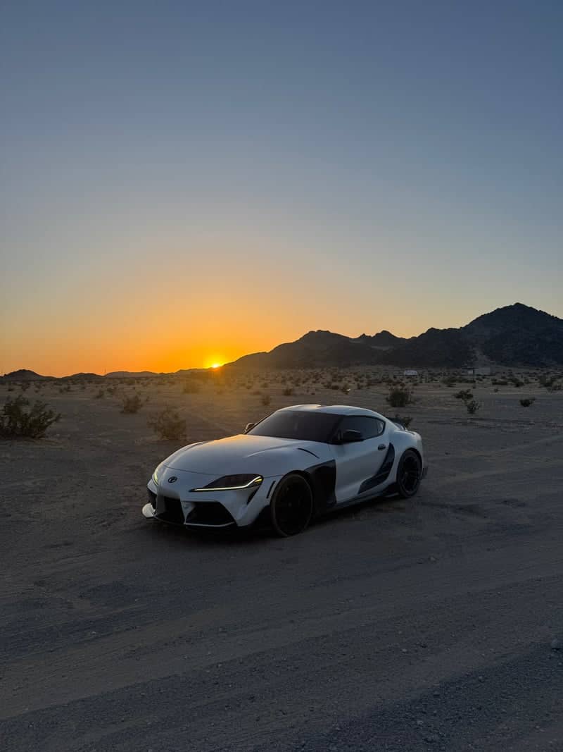 Mojave Desert Sunset Road - Image 1