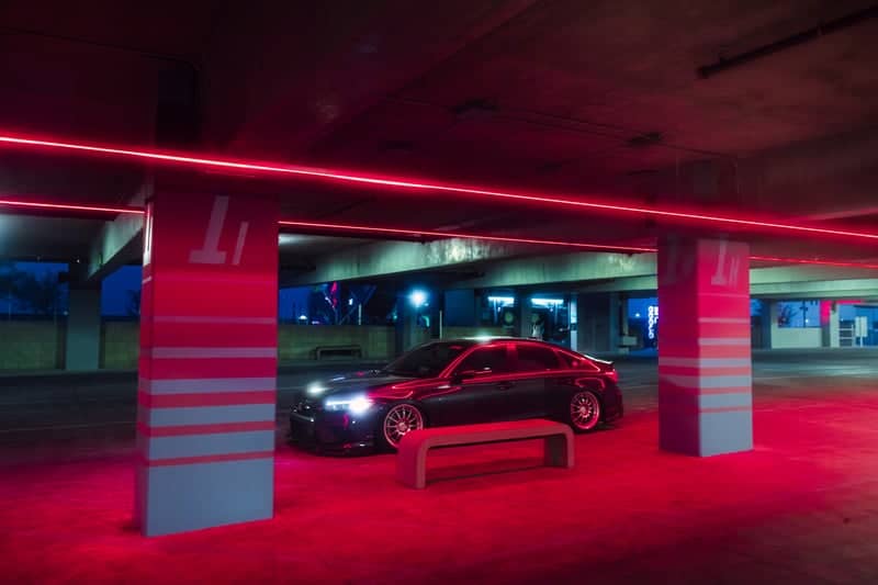 Sirius Avenue Neon Parking Garage - Image 1