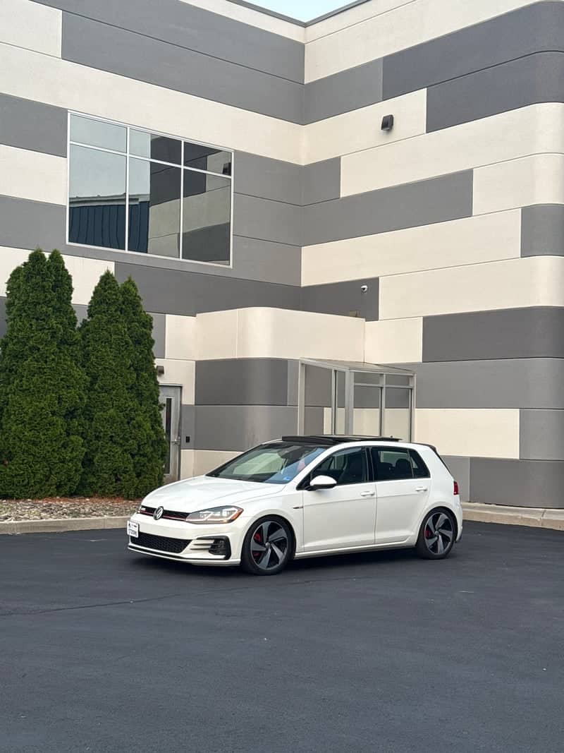 Modern Geometric Building Backdrop - Image 1