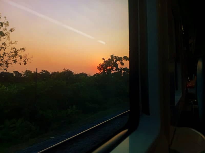 Karawang Train Route Sunset - Image 1