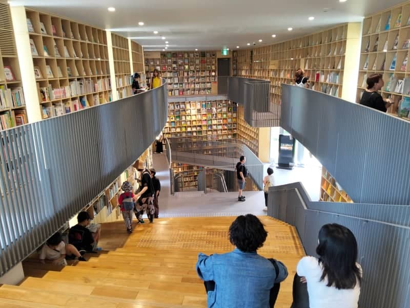 Modern Architectural Library Atrium - Image 1
