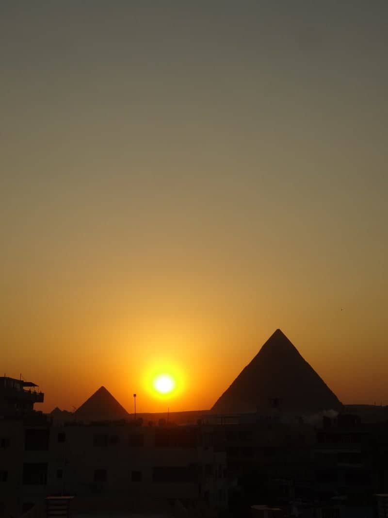 Great Pyramids of Giza from Nazlet El-Samman - Image 1