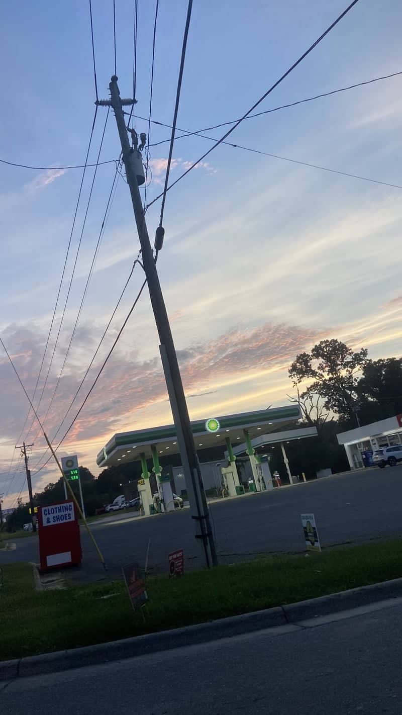 BP Gas Station at Sunset - Image 1