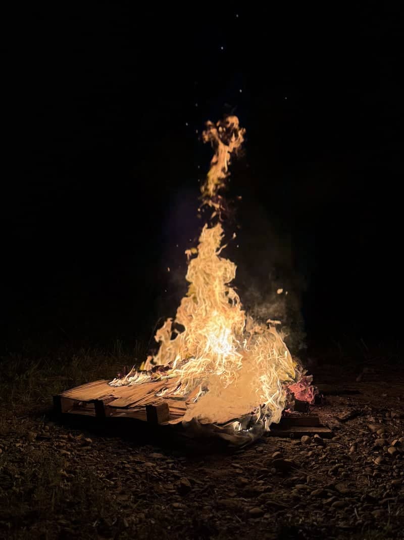 Thomaston Night Bonfire - Image 1