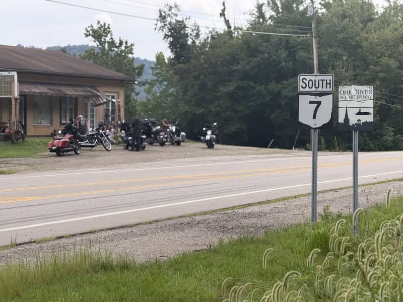 Roadside Biker Stop on Highway 7 - Image 2