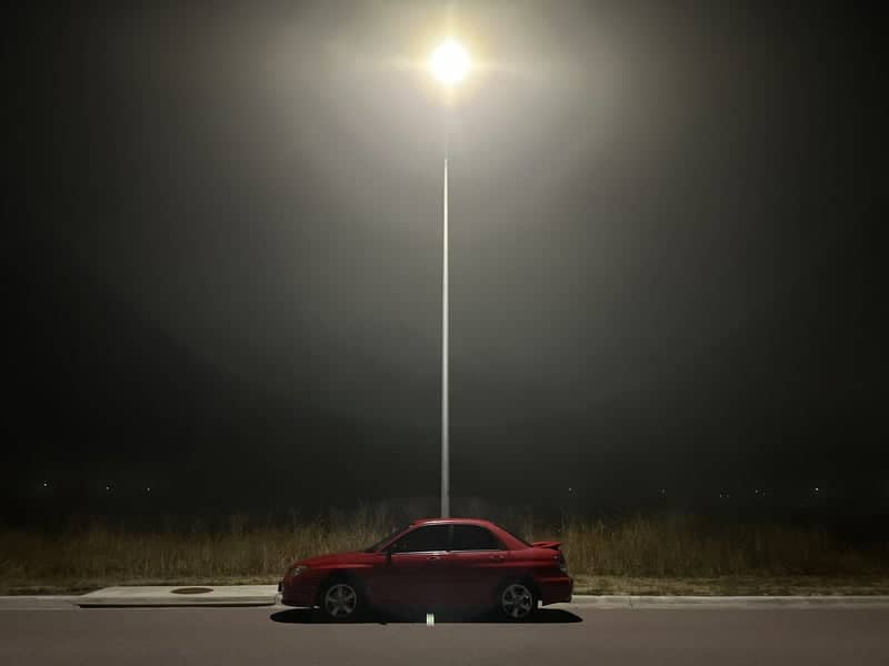 Foggy Night Roadside - Image 1