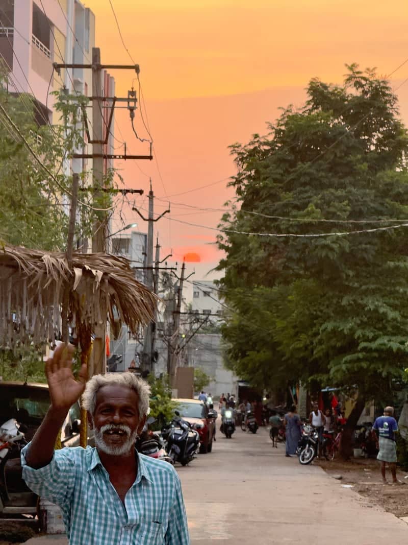 Rajahmundry Street Sunset - Image 1