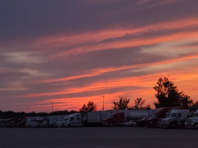 Fort Erie Truck Stop Sunset - Image 1