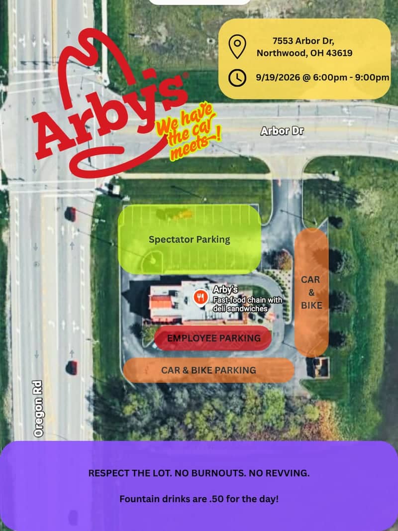 Arby's Northwood Car Meet - Image 1