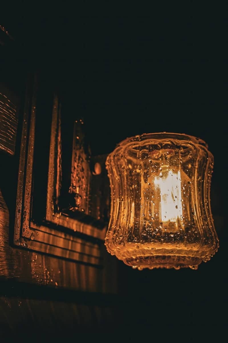 Rainy Porch Light Detail - Image 1