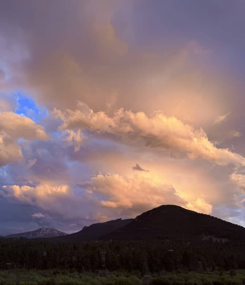 Estes Park Mountain Sunset - Image 1