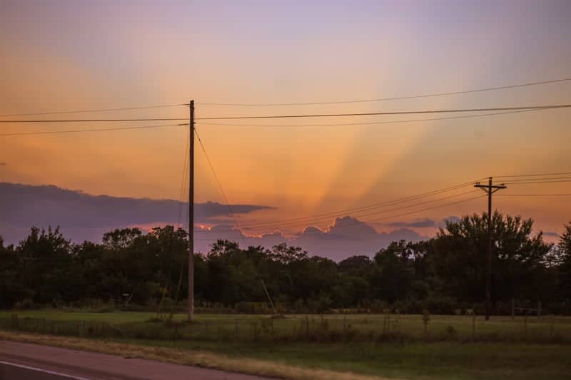 West Texas Roadside Sunset - Image 1