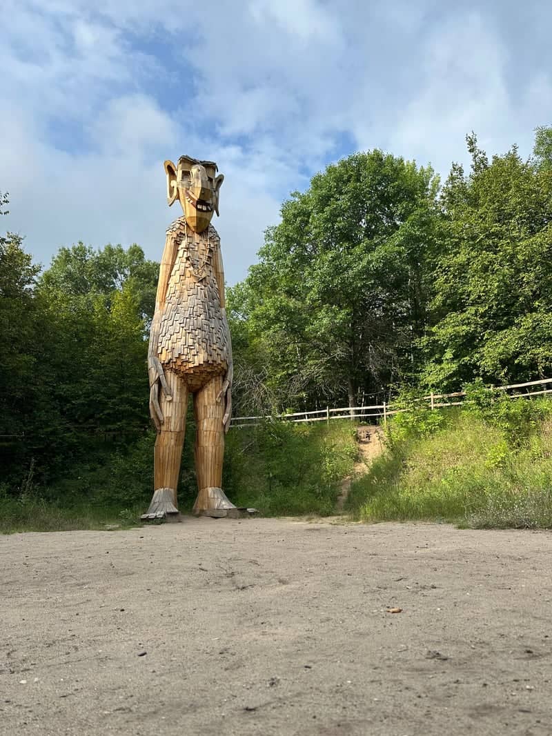 Detroit Lakes Giant Wooden Troll - Image 1